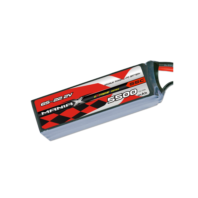 ManiaX LiPo 6S 5500mAh 22.2V extrême 55C